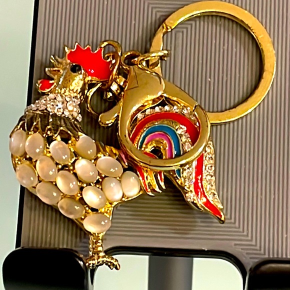 No Brand Other - NWOT- Gorgeous Rhinestones Key Chain Holder